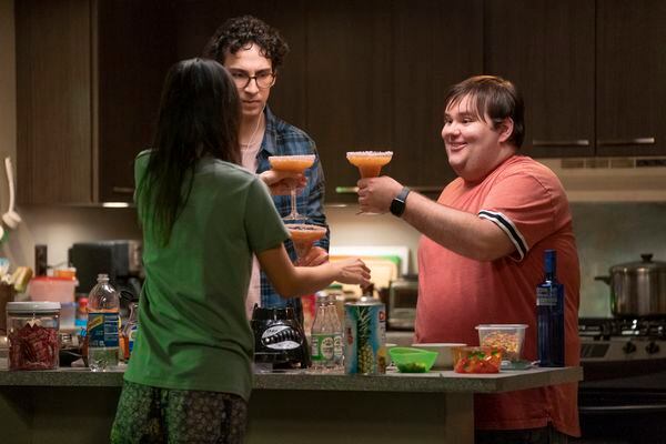 As We See It (TV Series). From left, Violet (Sue Ann Pien), Jack (Rick Glassman) and Harrison (Albert Rutecki) are twentysomething roommates on the autism spectrum who are striving to get and keep jobs, make friends, fall in love, and navigate a world that eludes them. With the help of their families, aide, and sometimes even each other, these roommates experience setbacks and celebrate triumphs on their own unique journeys towards independence and acceptance. Credit: Amazon Studios