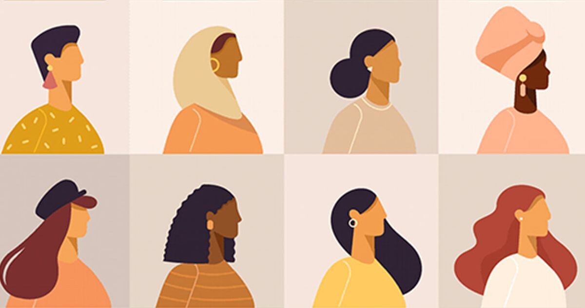 Illustration of diverse women