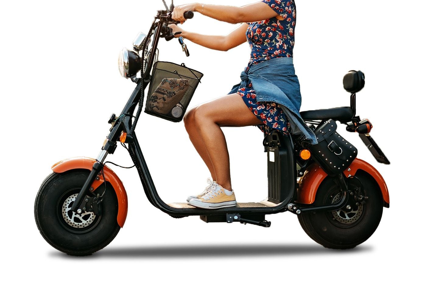 Person on e-moped